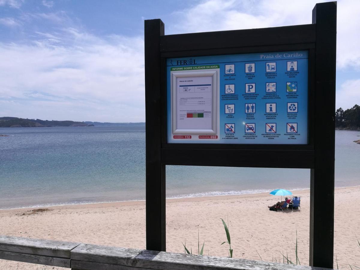 Casa A Pie De Playa De Carino Doninos Villa Ferrol Exteriör bild