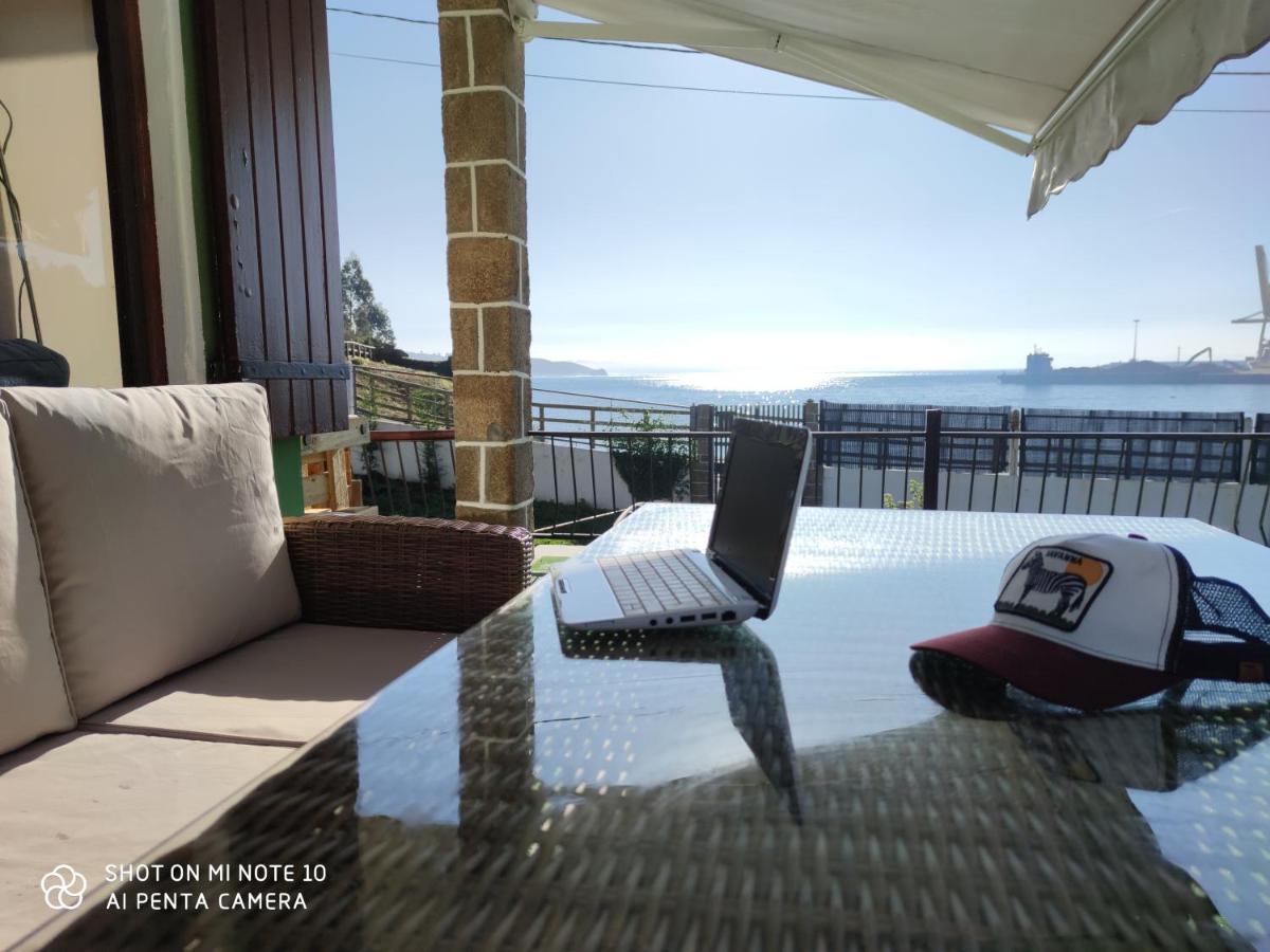 Casa A Pie De Playa De Carino Doninos Villa Ferrol Exteriör bild